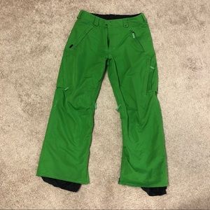 Men’s green Burton snowboard pants!